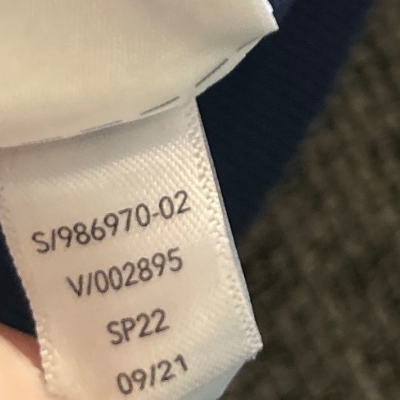 Athleta Sundown Sweatshirt 2.0 Navy Tie Dye Cotton Blend XL - Picture 9 of 9